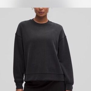 Lululemon softstreme cropped crewneck oversized pullover